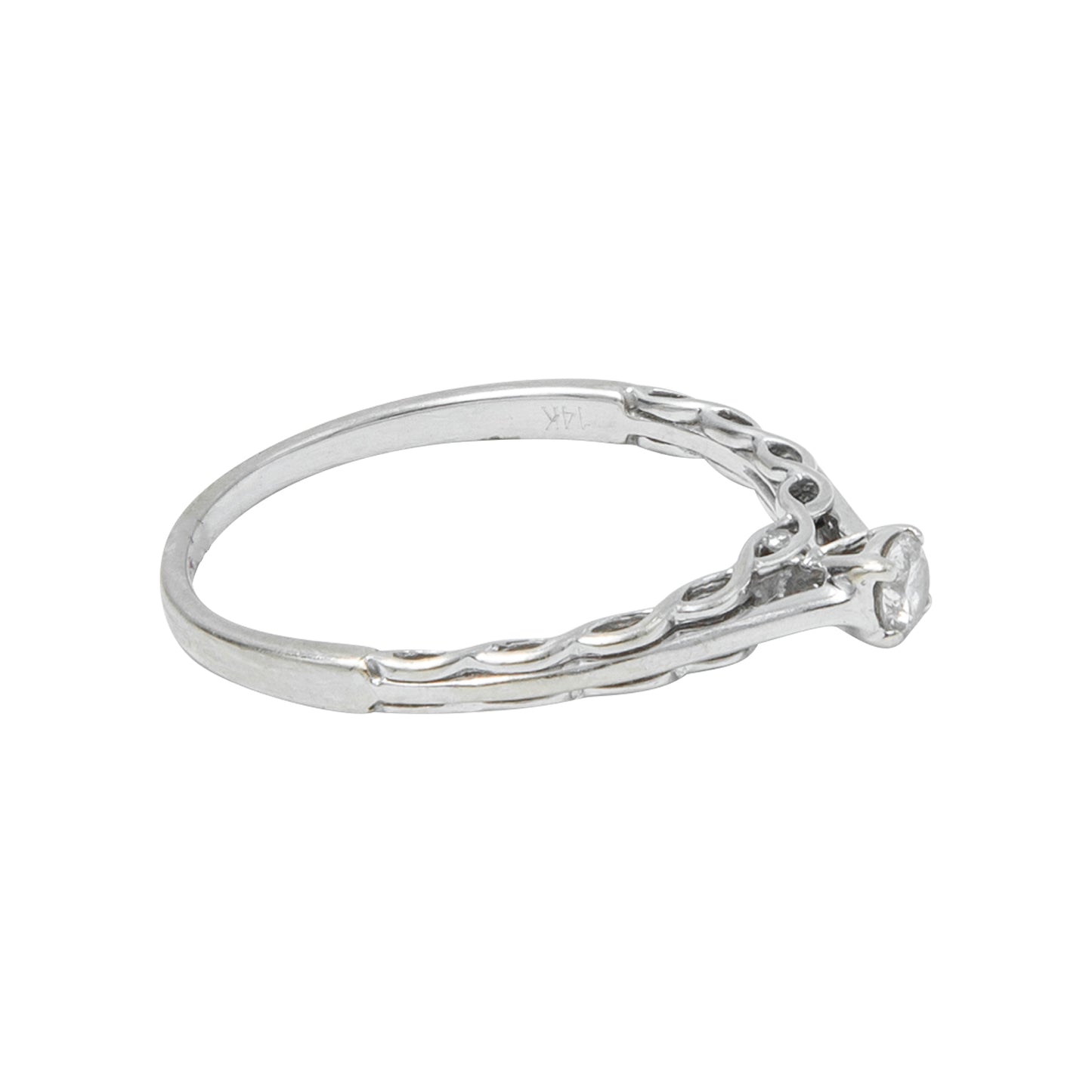 VENDIDO Anillo Oro Blanco 0.14 CT
