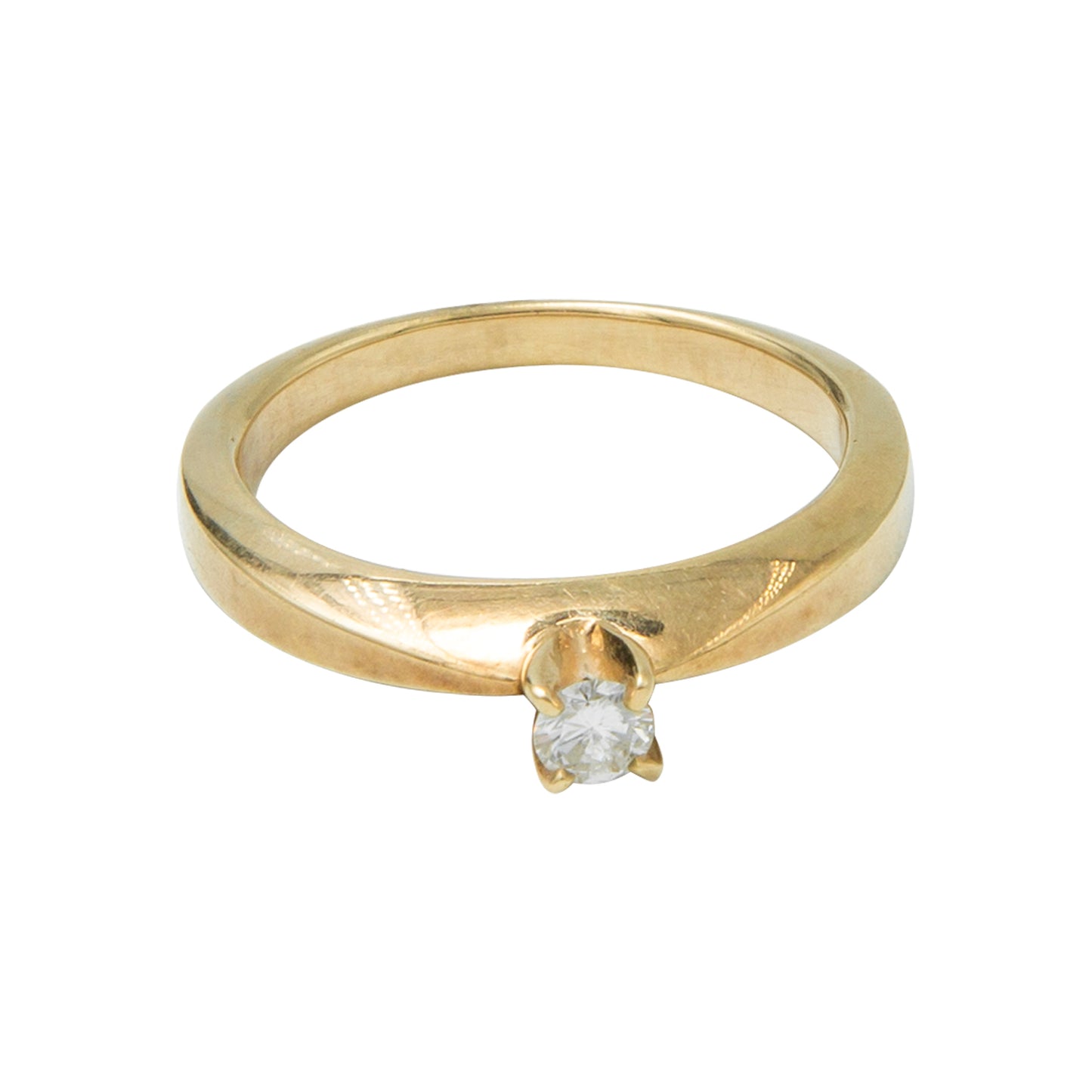 VENDIDO Anillo Solitario 0.13 CT Oro