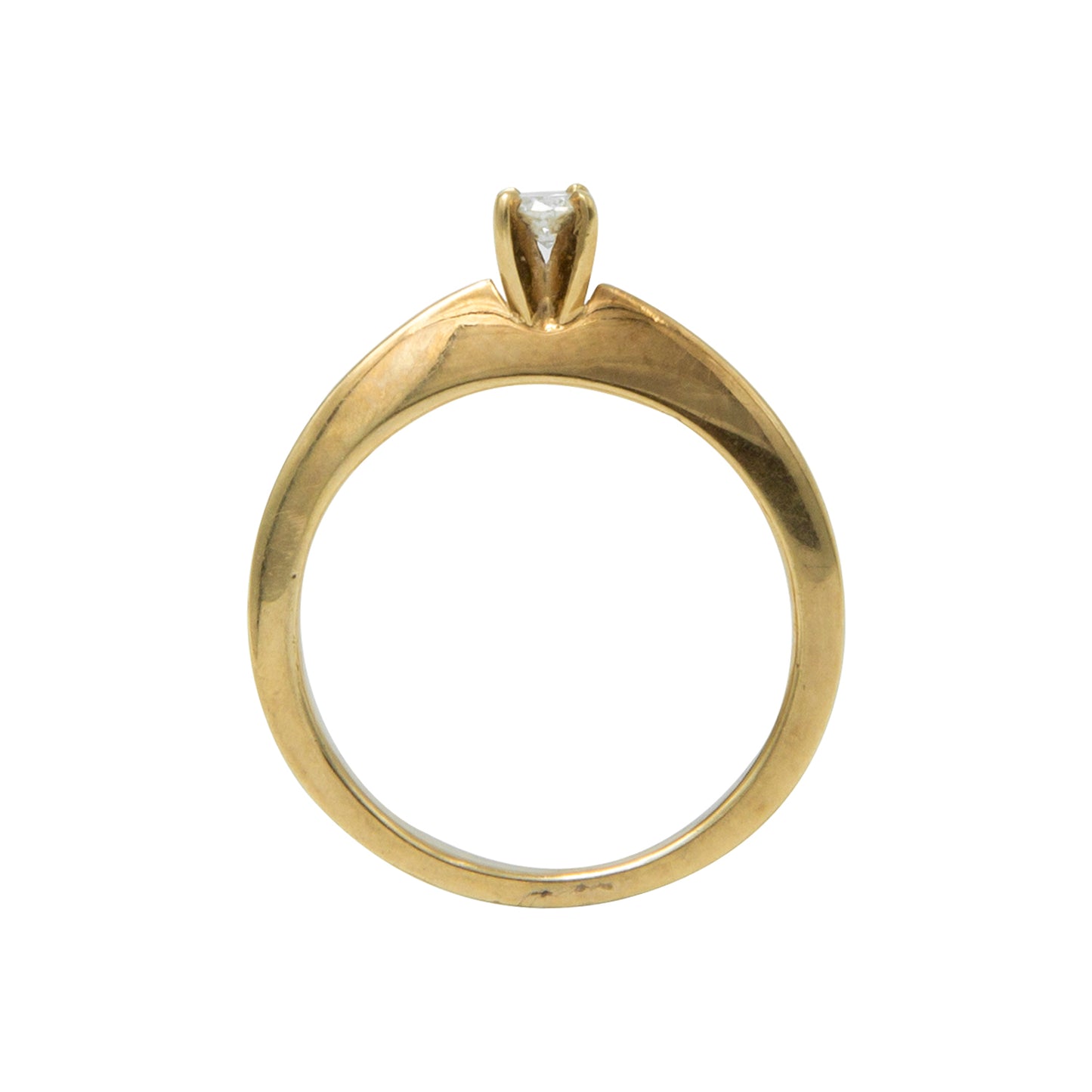 VENDIDO Anillo Solitario 0.13 CT Oro