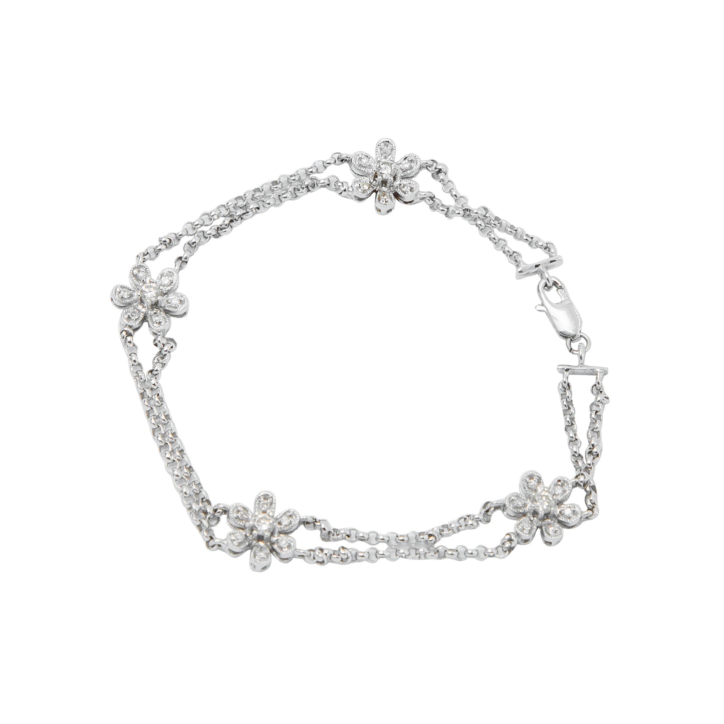 VENDIDO Pulsera en Oro Blanco