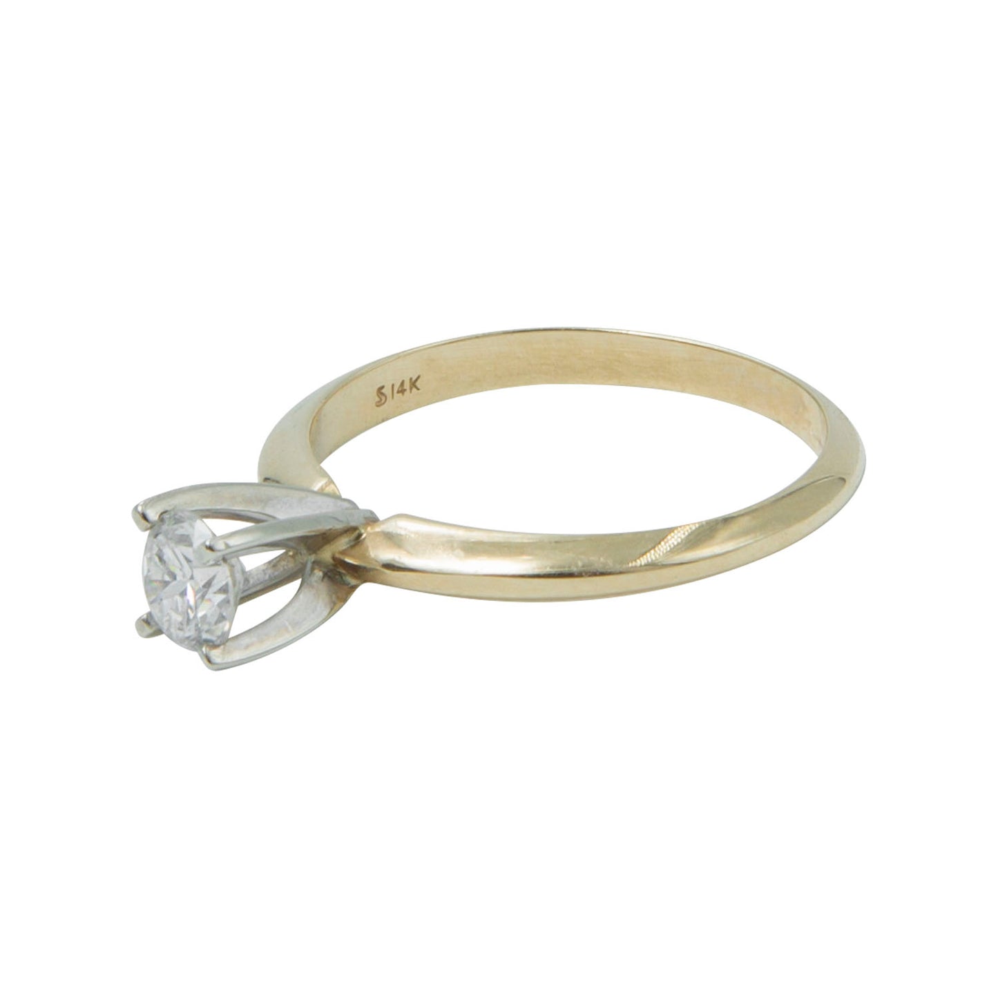 Anillo solitario 14k 0.41CT