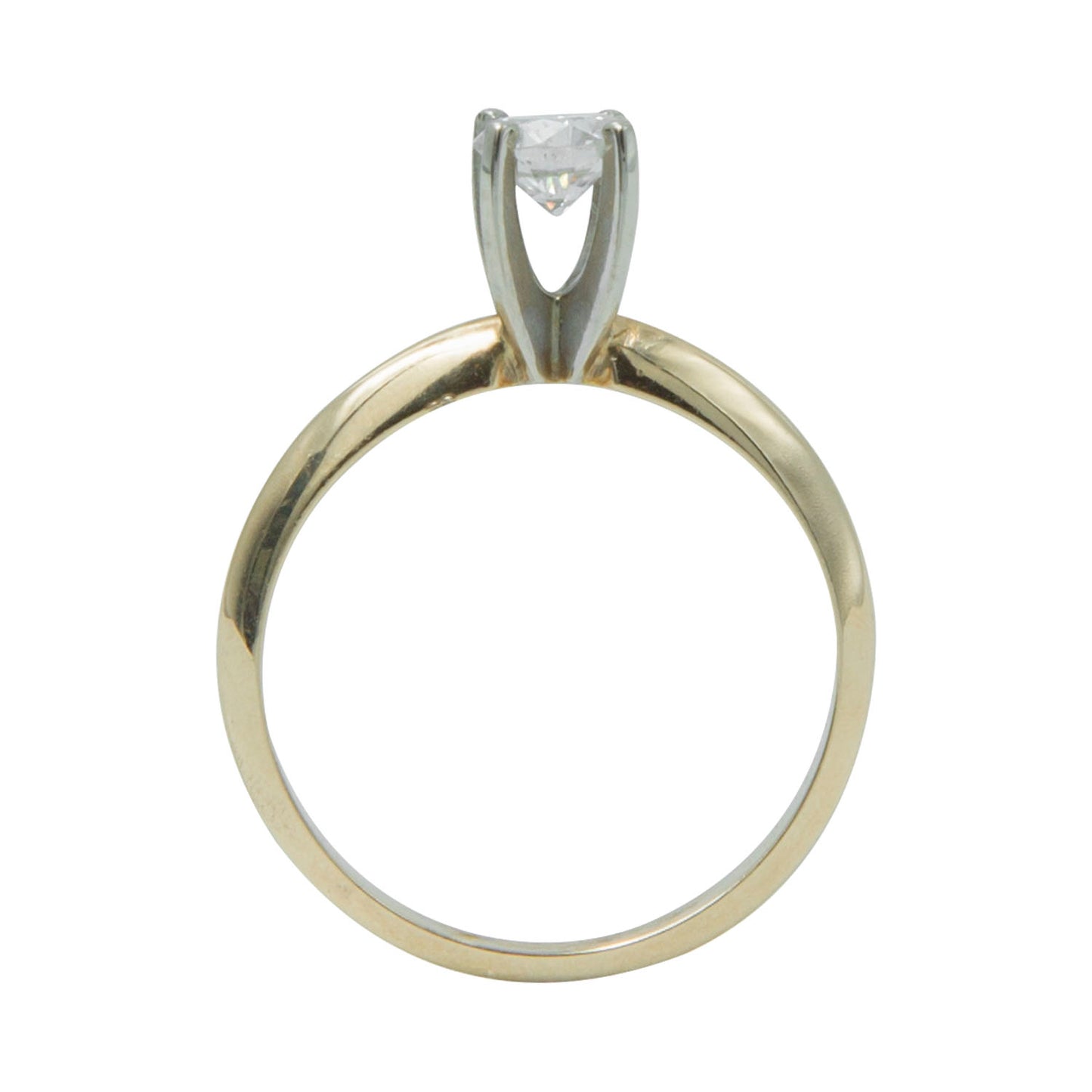 Anillo solitario 14k 0.41CT