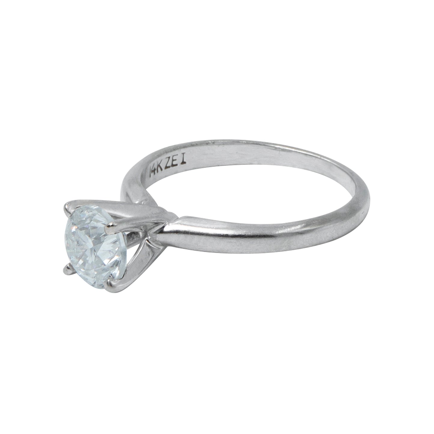Anillo solitario 14k 0.75CT