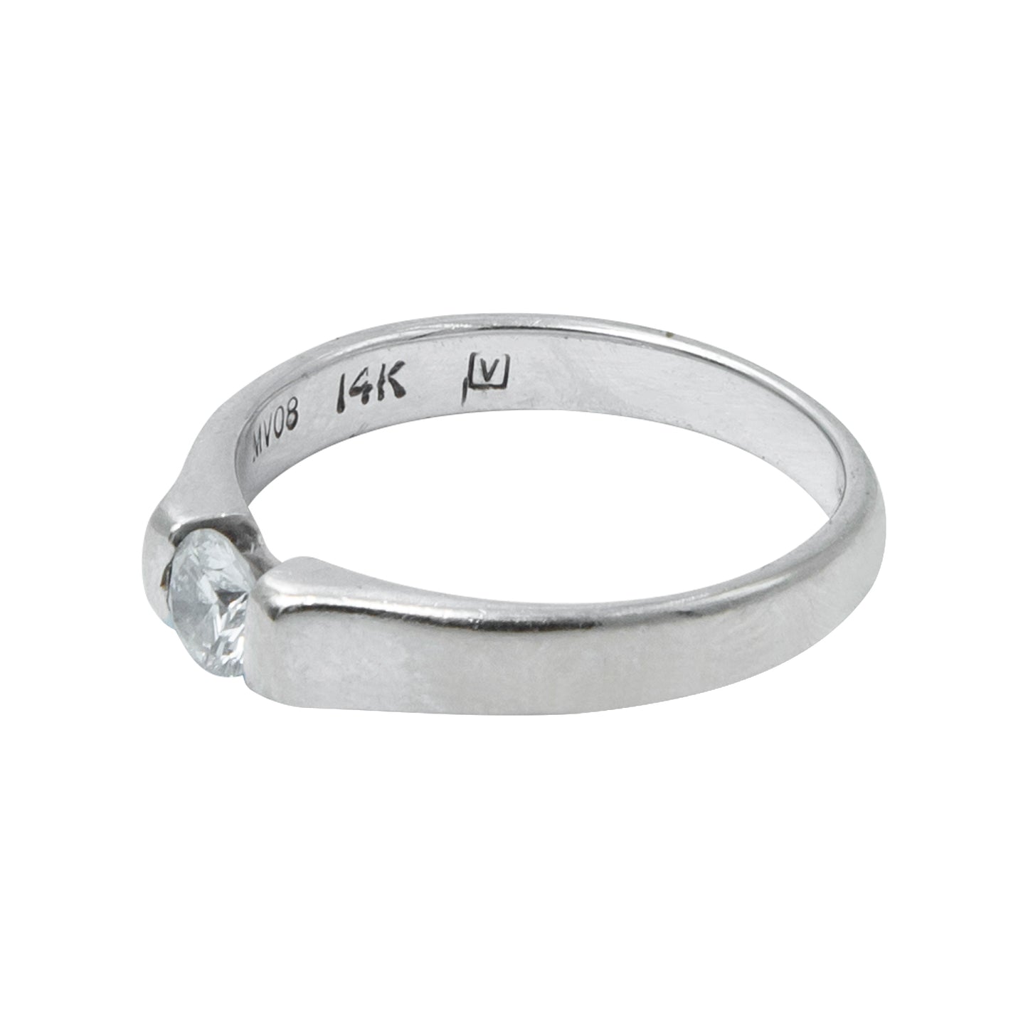 Anillo solitario 14k 0.30CT