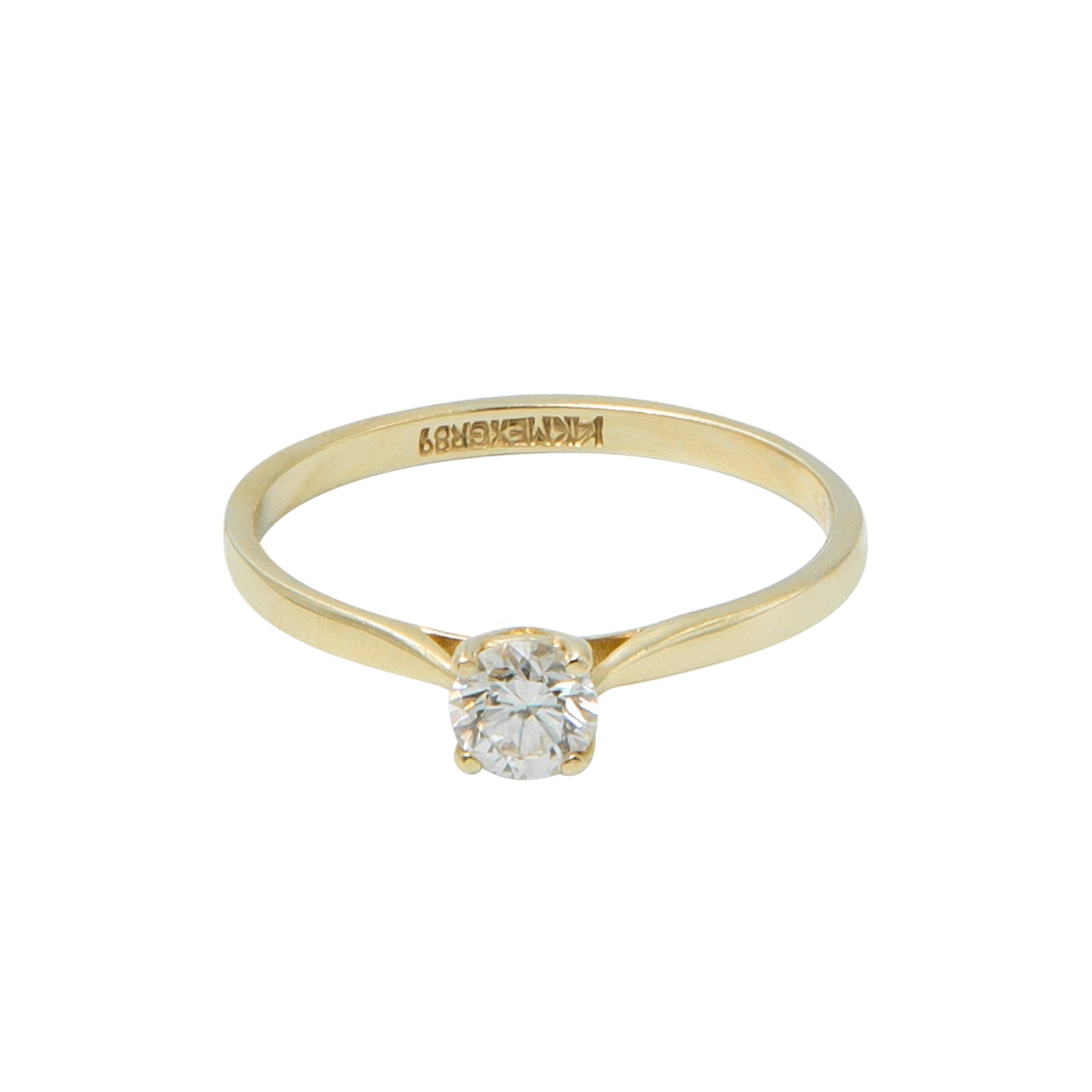 VENDIDO Anillo Solitario Claridad VS1 Oro 14k