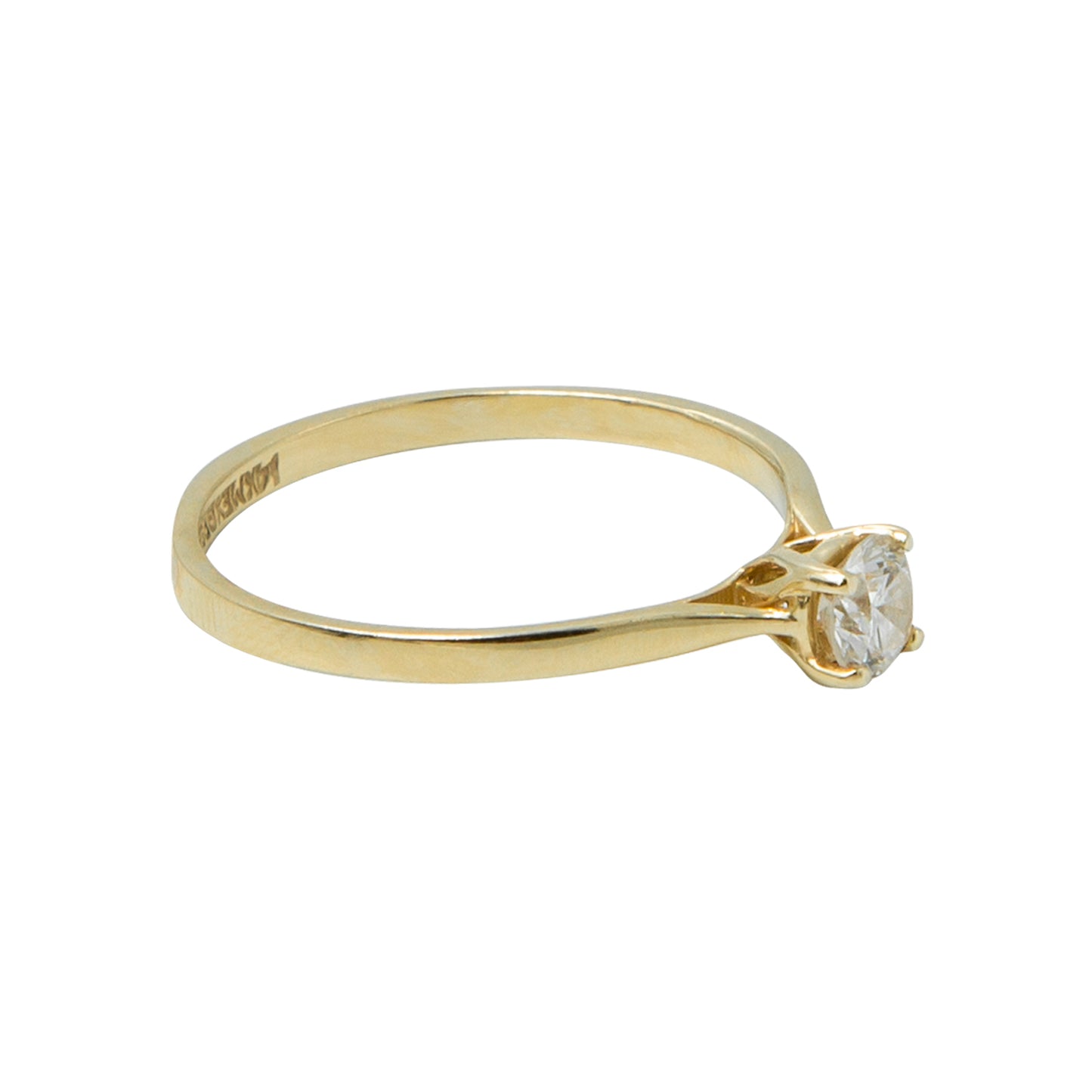VENDIDO Anillo Solitario Claridad VS1 Oro 14k