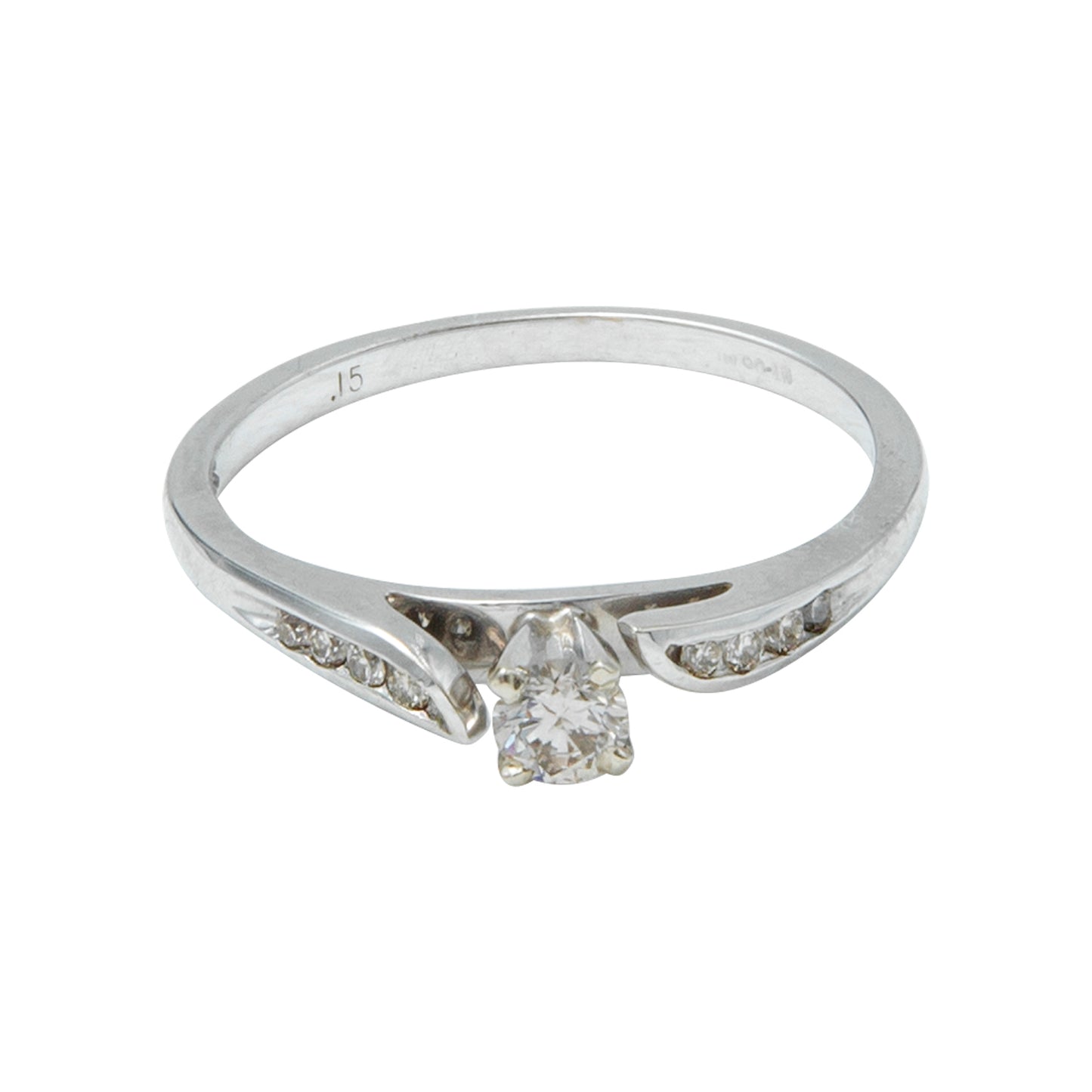 VENDIDO Anillo Solitario 0.15 CT Claridad VS1