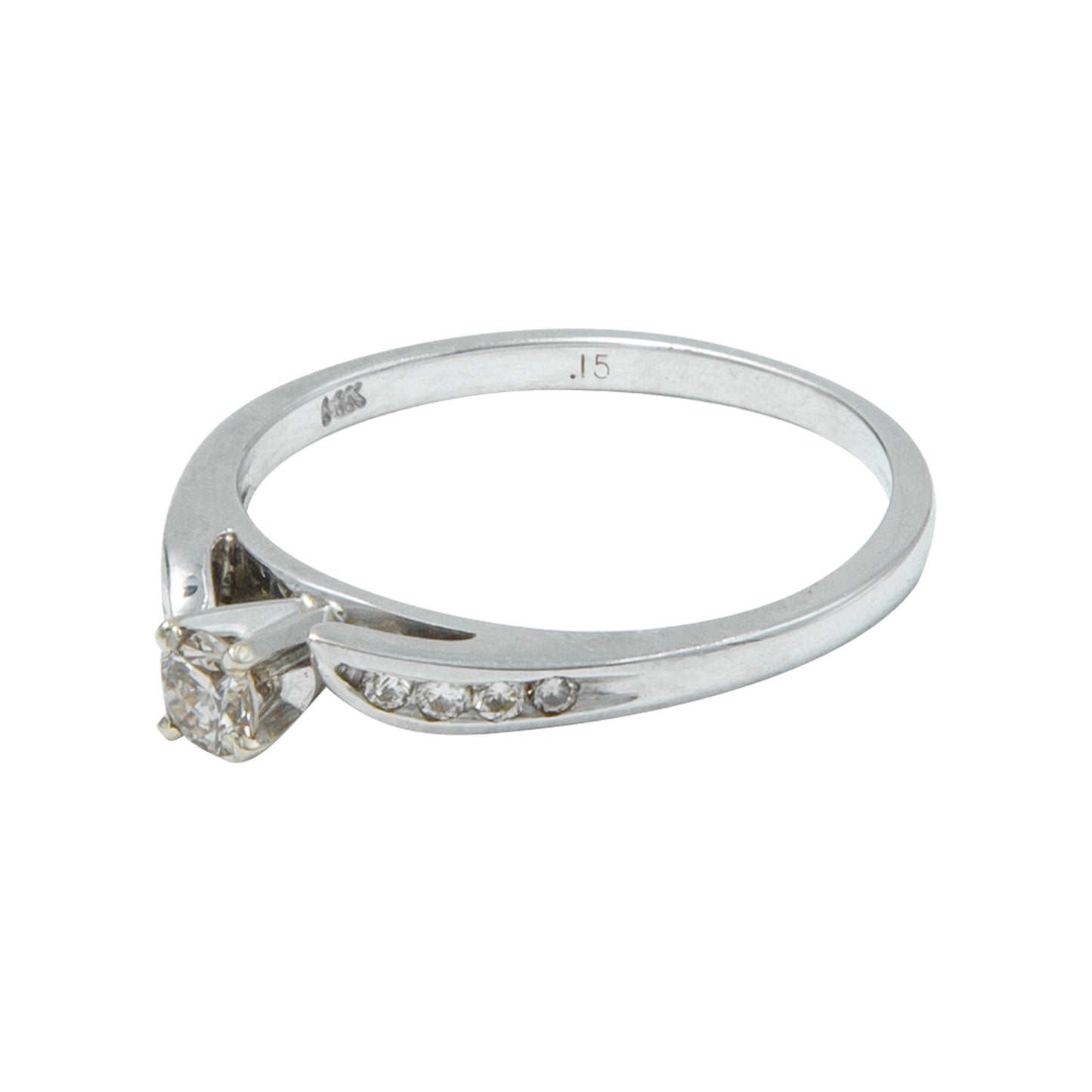 VENDIDO Anillo Solitario 0.15 CT Claridad VS1