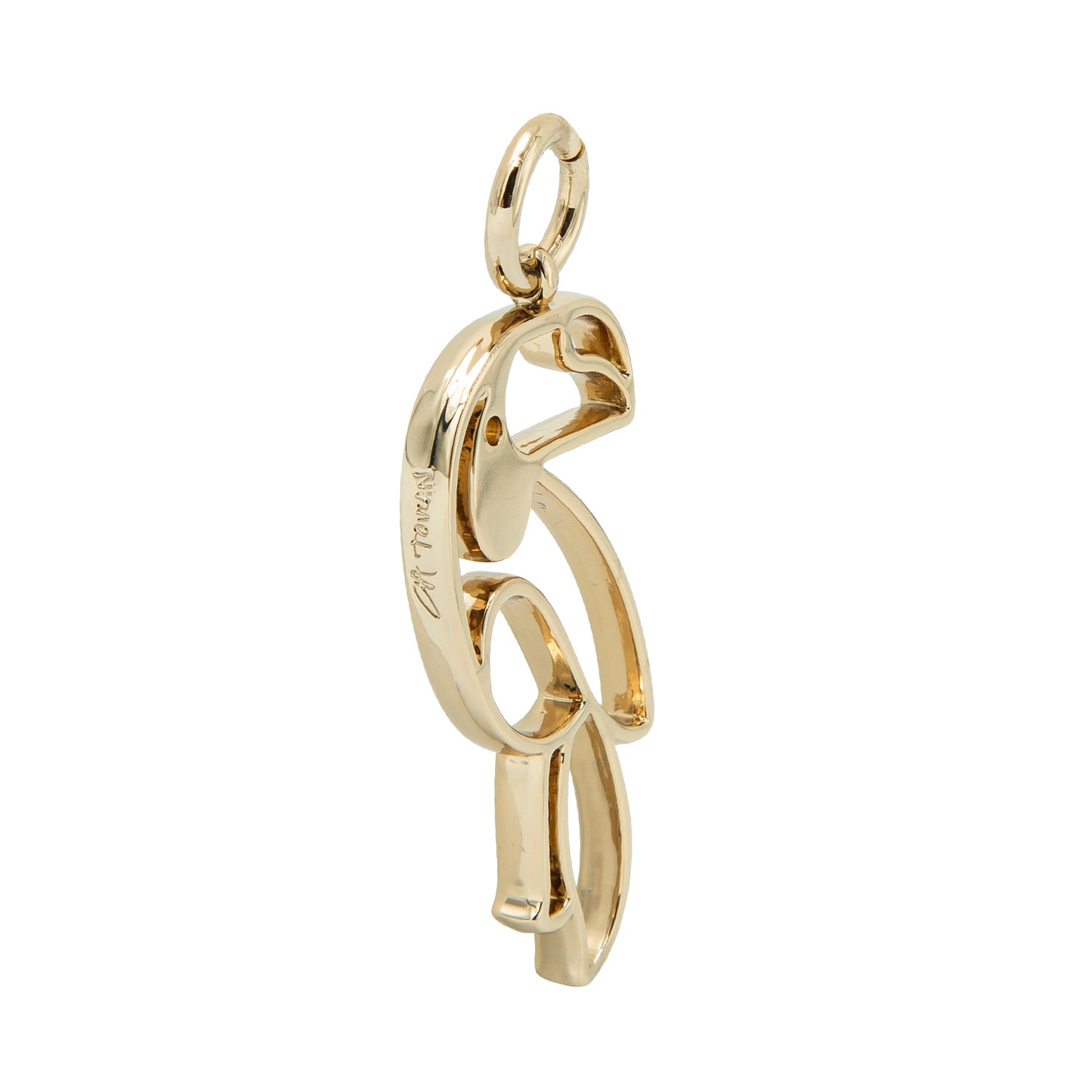 VENDIDO Dije de Acero Dorado Diseño Especial