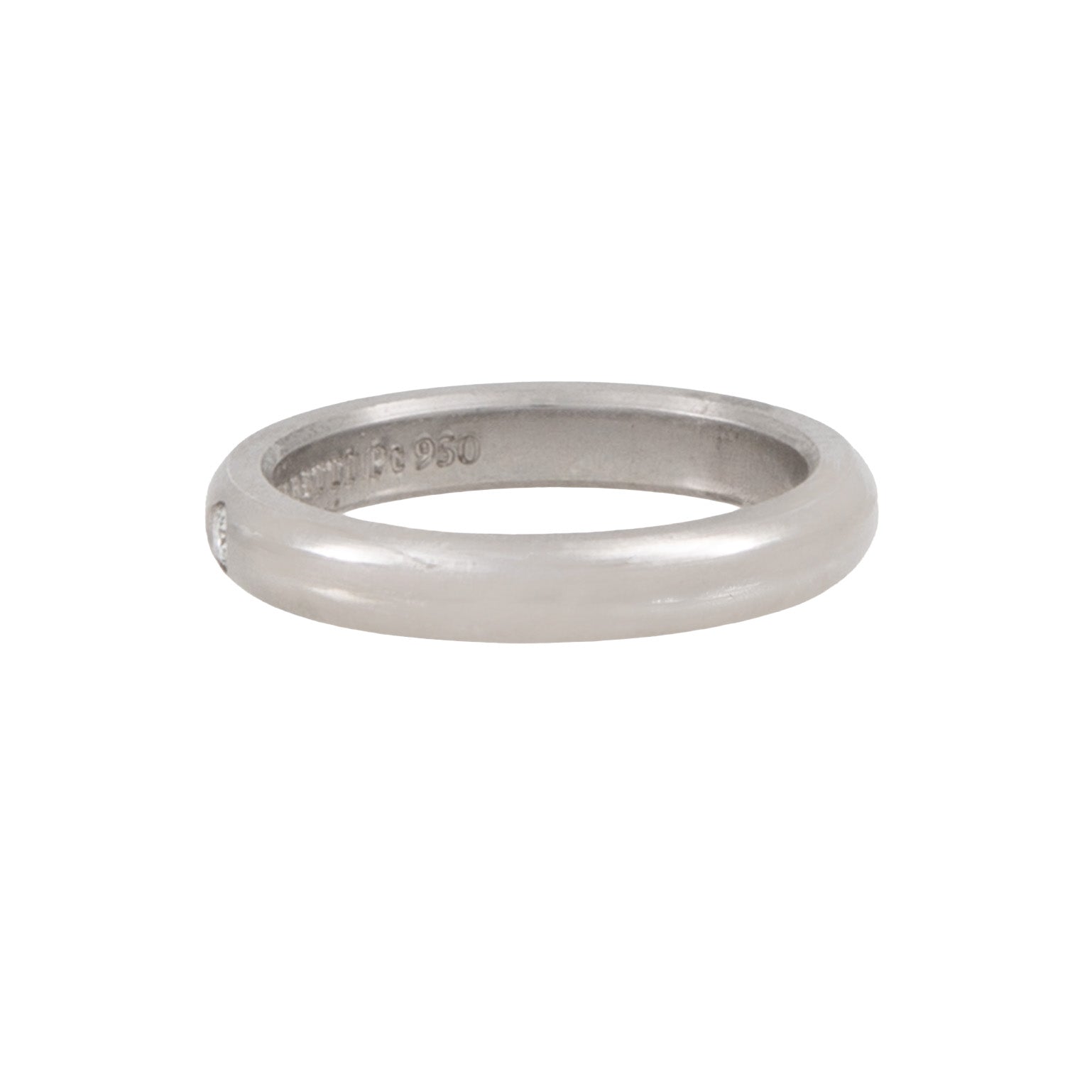 Argolla de Platino con Diamante