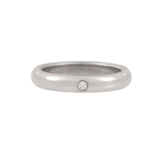 Argolla en Platino con Diamante