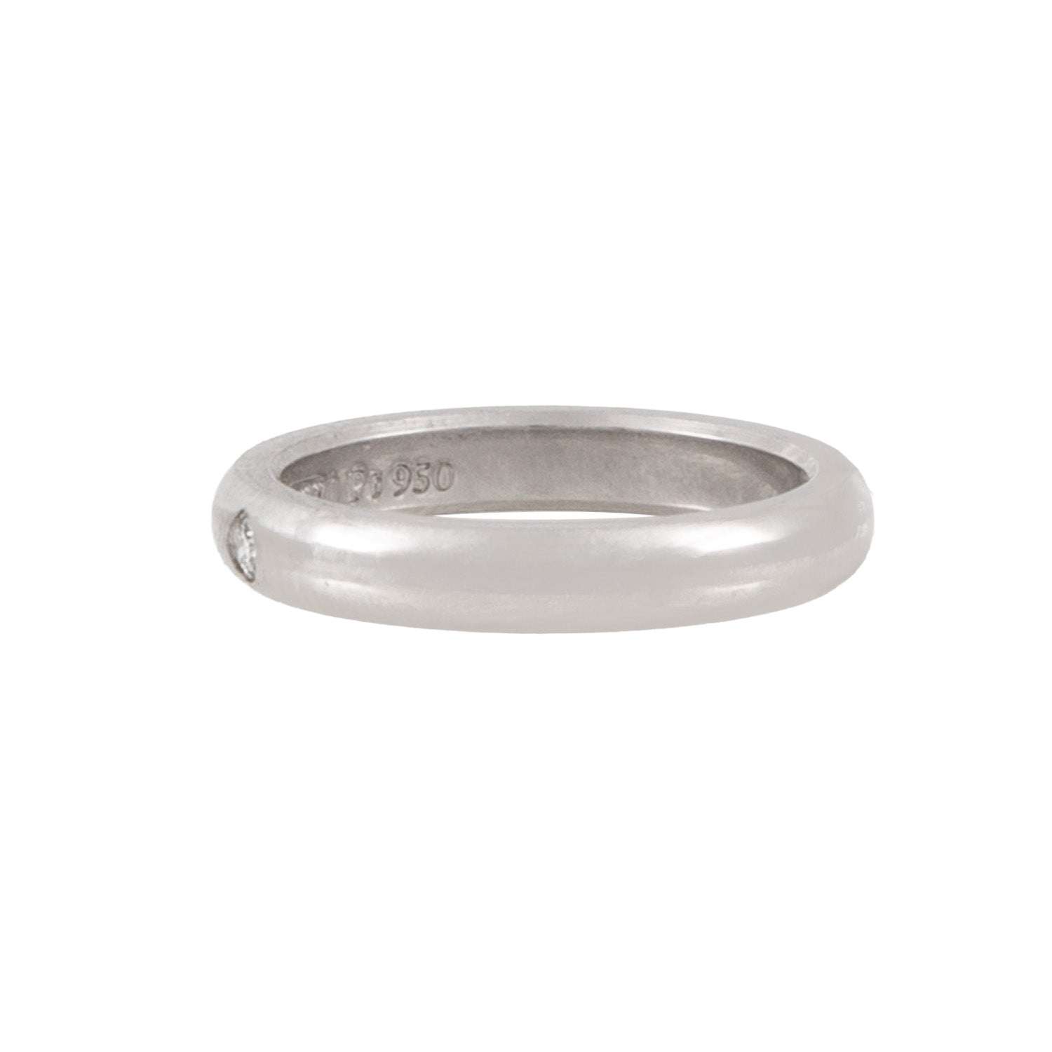 Argolla en Platino con Diamante