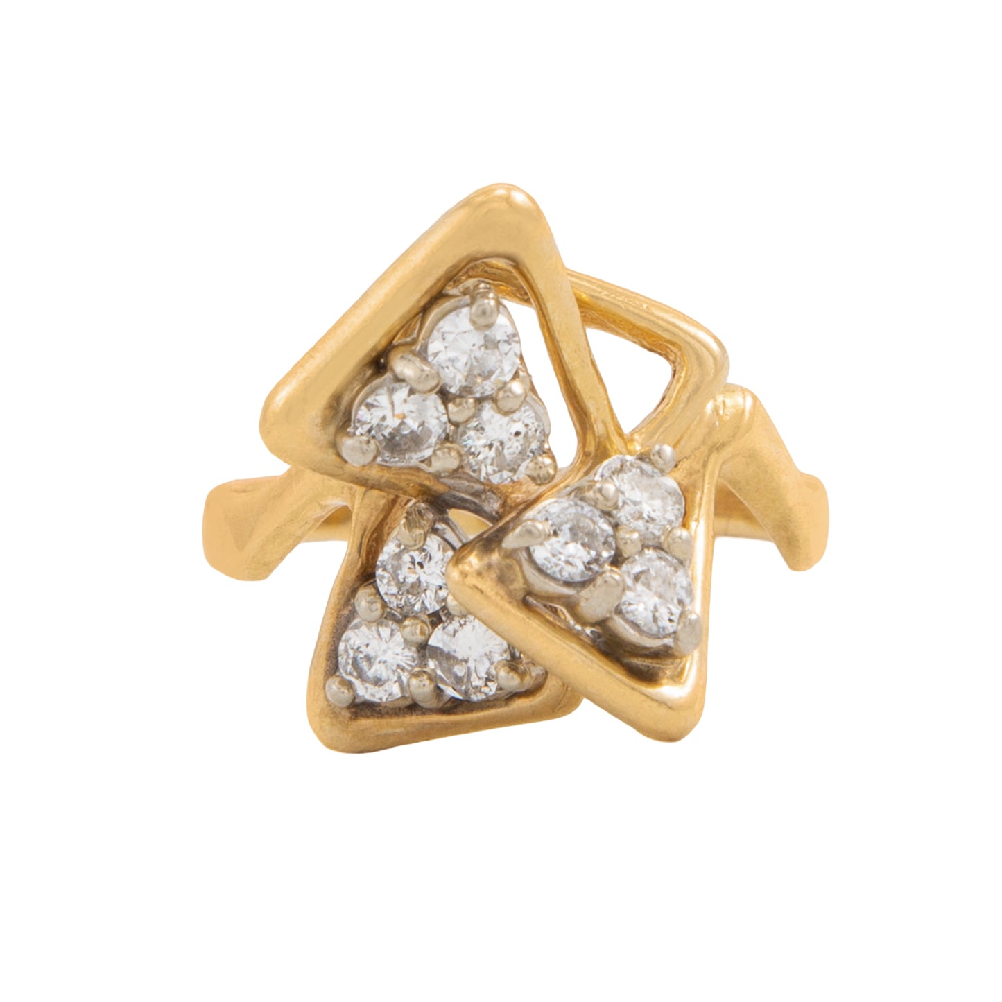 Anillo Diseño 3 Triángulos