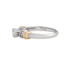 Anillo Oro Dos Tonos 14k