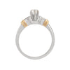 Anillo Oro Dos Tonos 14k