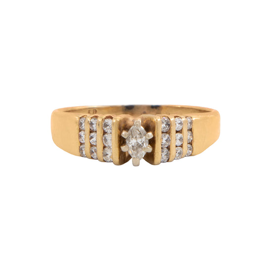 Anillo Solitario Marquise