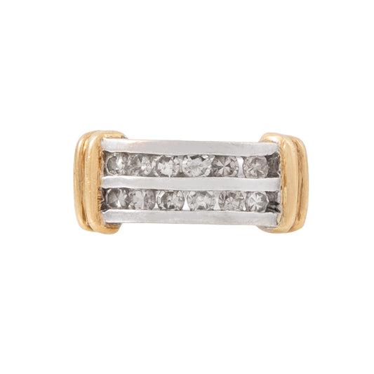 Anillo Con Dos Hilos