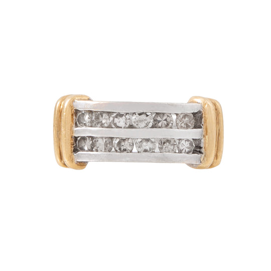 Anillo Con Dos Hilos