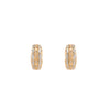 Juego de Aretes y Anillo en Oro Dos Tonos de 14k