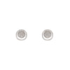 Aretes Circulares en Oro Blanco 14K