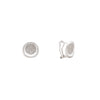 Aretes Circulares en Oro Blanco 14K