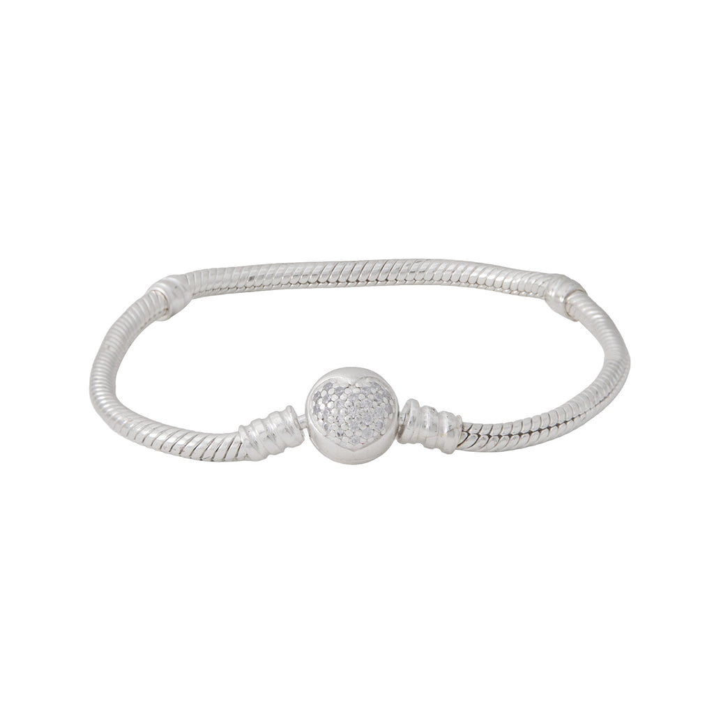 VENDIDO Brazalete Moments Broche Redondo de corazón 17 cm