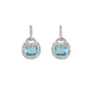 Aretes Piedra Aquamarine