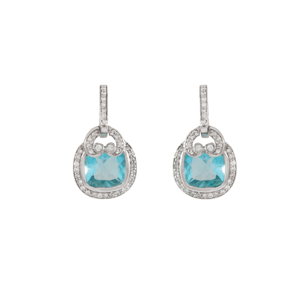 Aretes Piedra Aquamarine