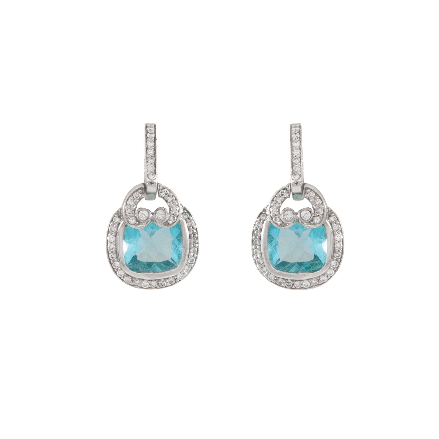 Aretes Piedra Aquamarine