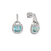 Aretes Piedra Aquamarine