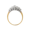 Anillo Racimo en Oro de Dos Tonos 14K