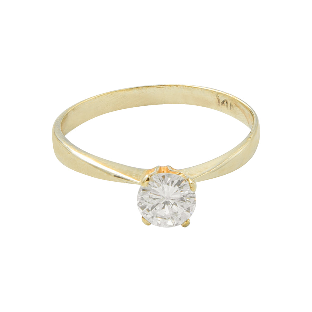 Anillo solitario con diamante de .52CT - Boutique San Agustín
