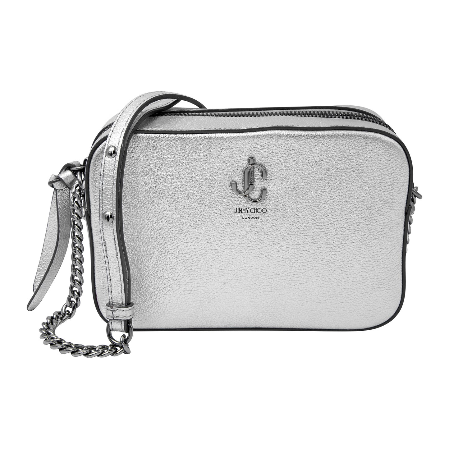 Crossbody Camera Small plata metálico