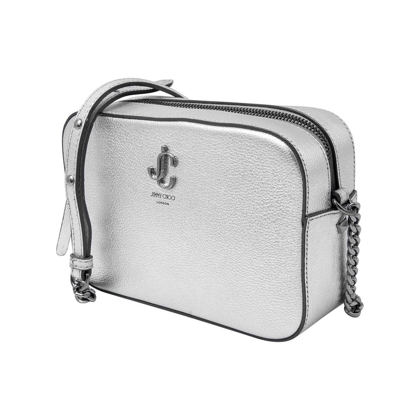 Crossbody Camera Small plata metálico