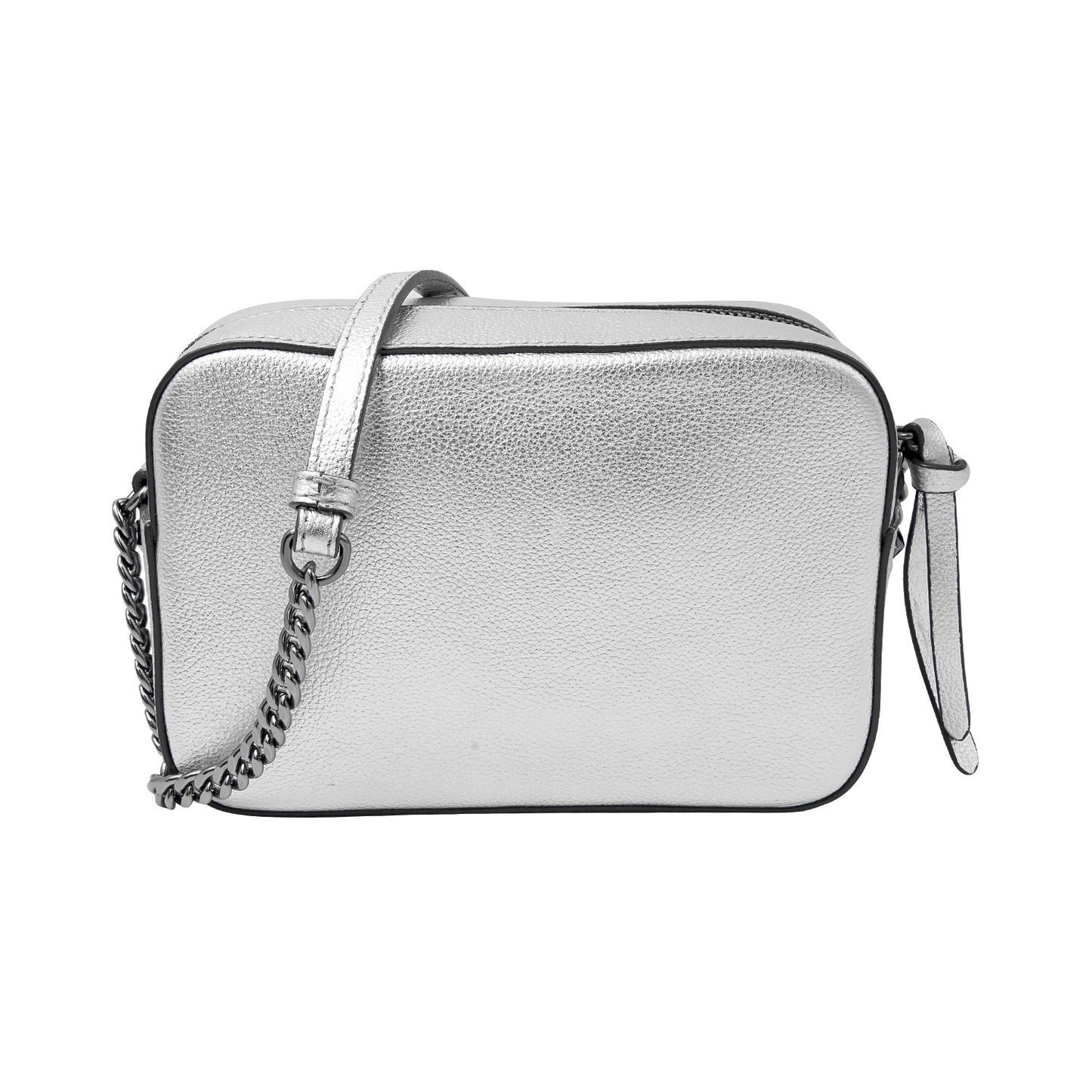 Crossbody Camera Small plata metálico