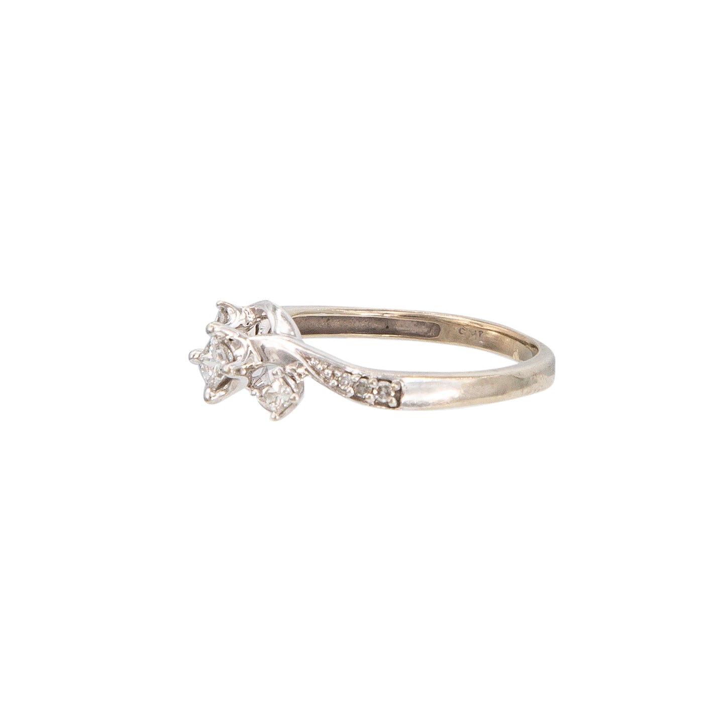 Anillo Con diamante Central Princess 0.16CT