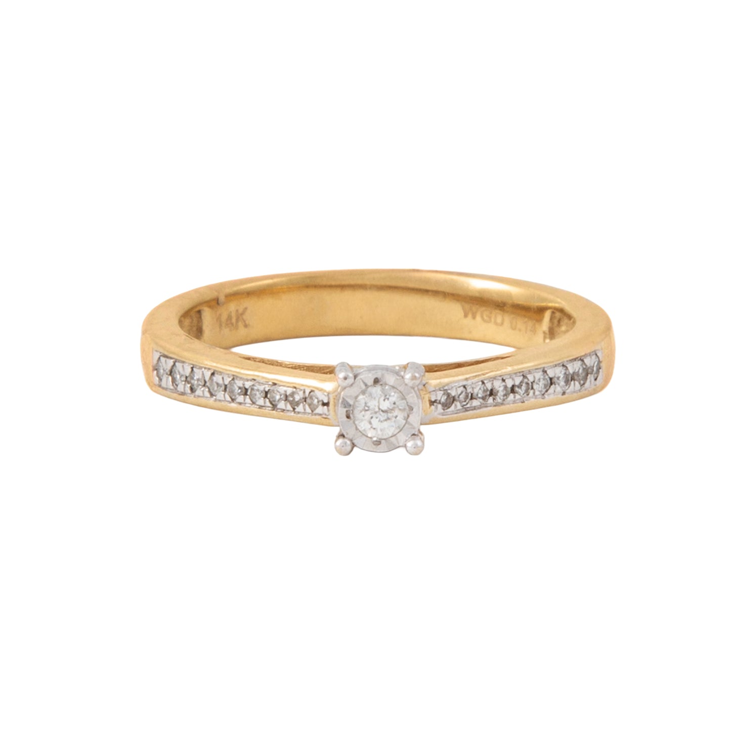 Anillo Solitario .05 CT