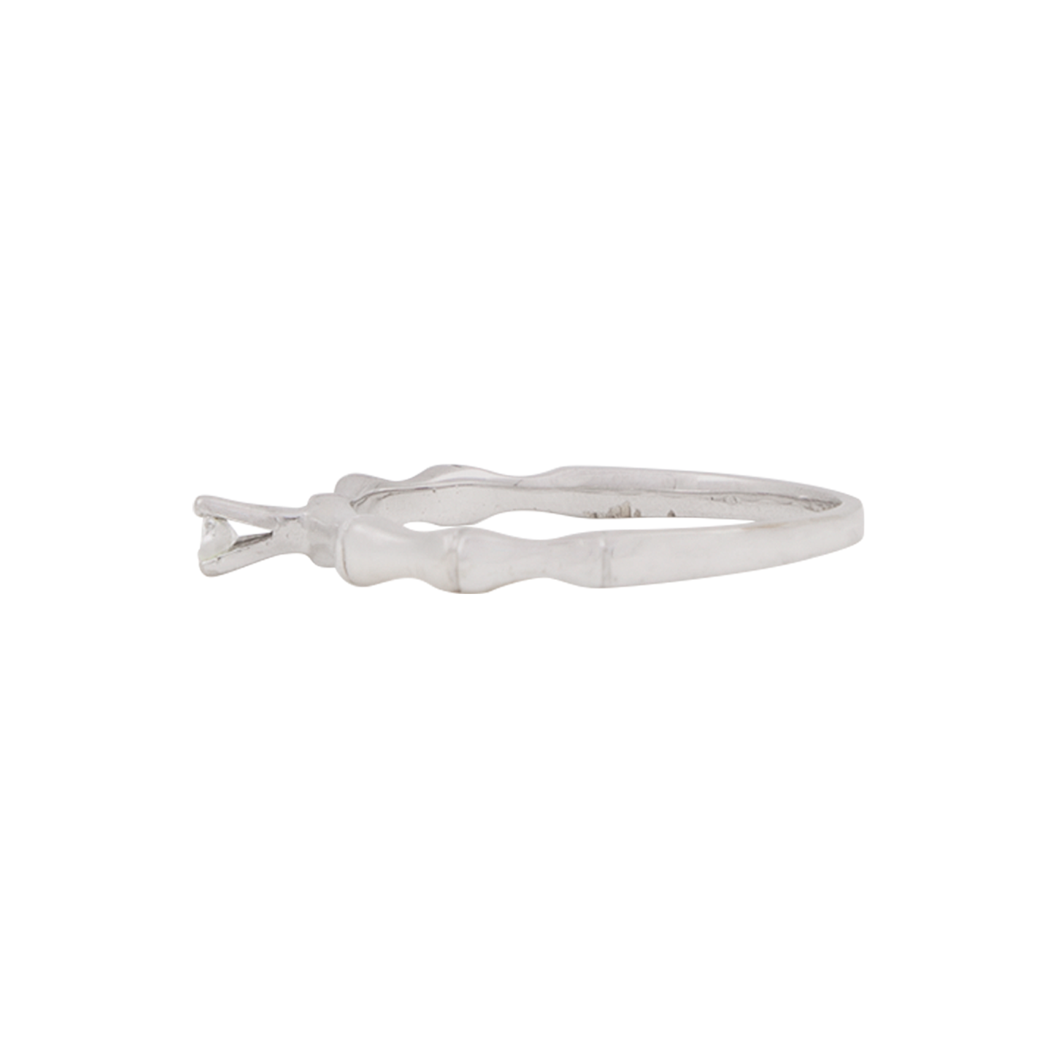 Anillo Solitario Diseño Bambú