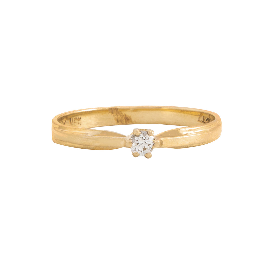 Anillo Solitario 0.08 CT - Boutique San Agustín