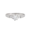 Anillo Solitario Platino