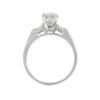 Anillo Solitario Platino