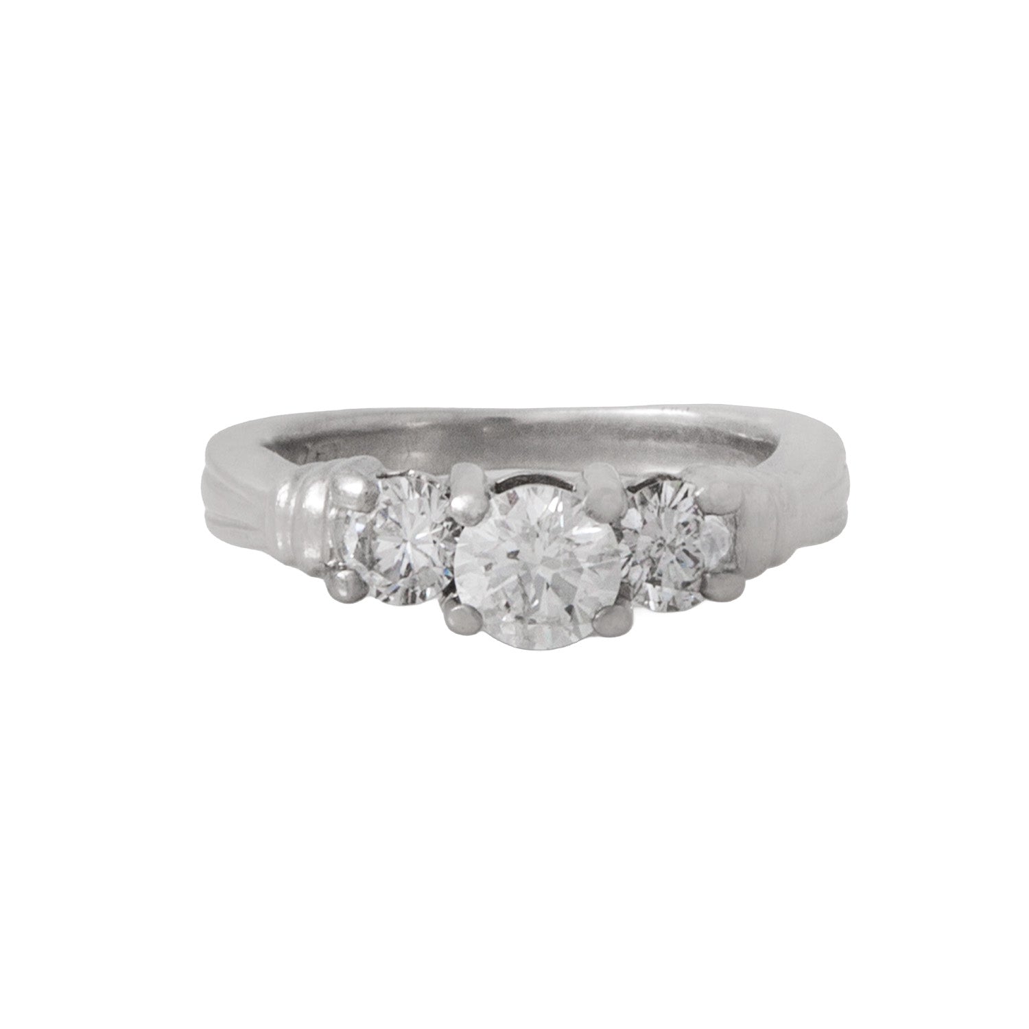 Anillo Trilogia en Platino