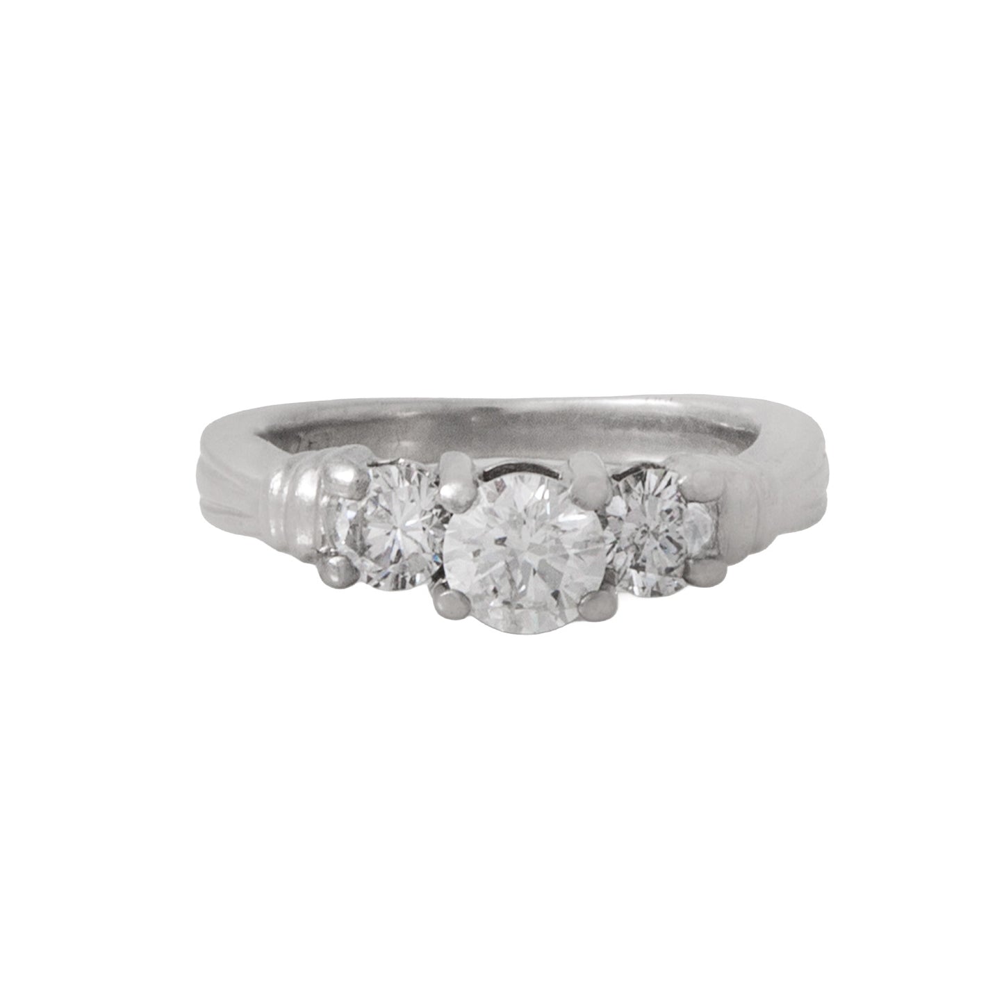 Anillo Trilogia en Platino