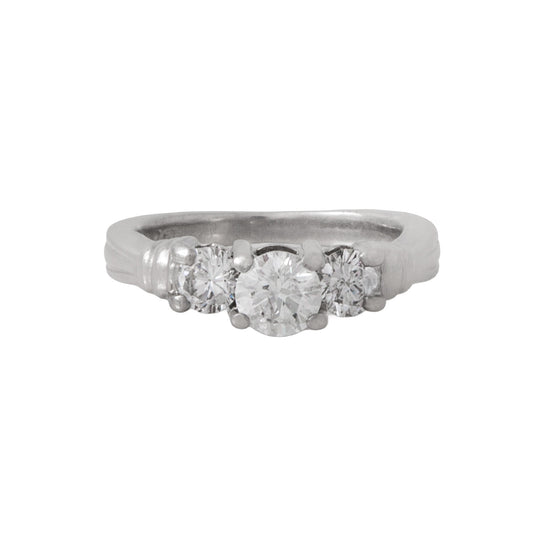 Anillo Trilogia en Platino