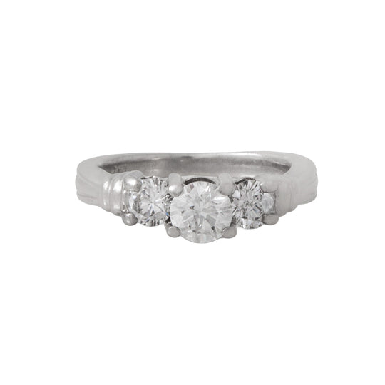 Anillo Trilogia en Platino