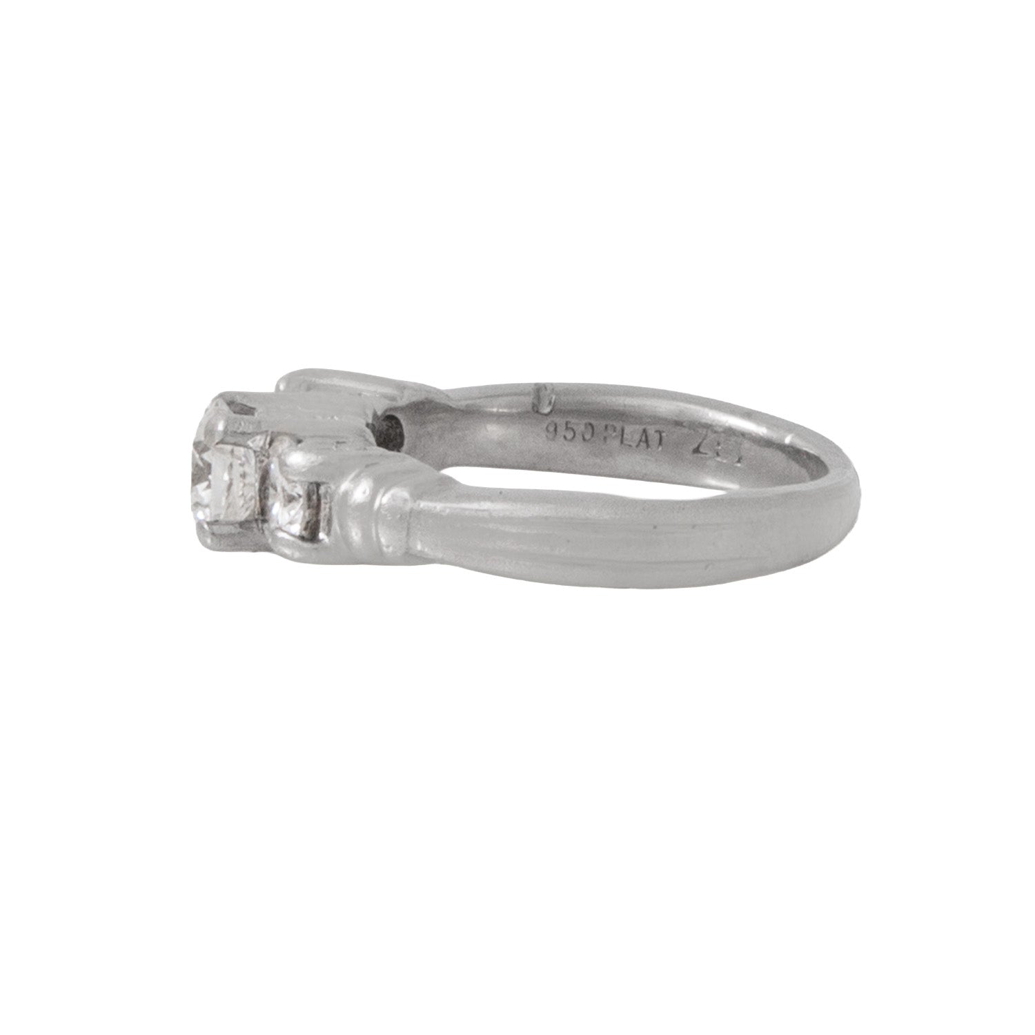 Anillo Trilogia en Platino