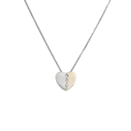 Gargantilla Dije Corazón 14k