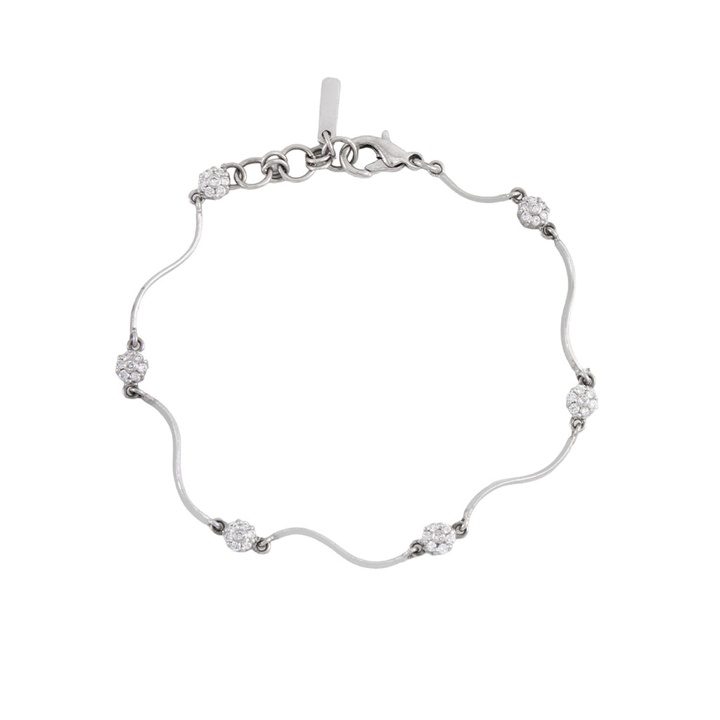 Pulsera Oro Blanco 18k