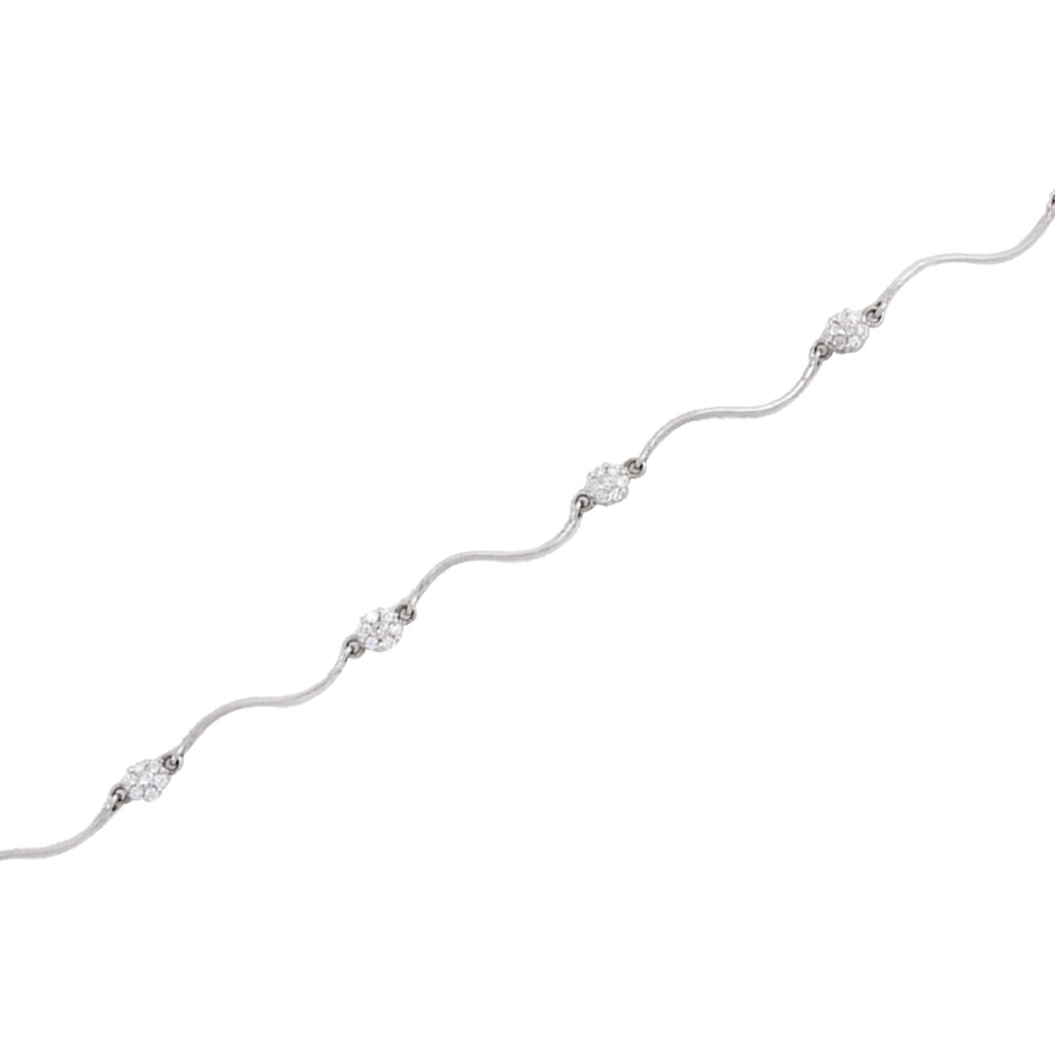 Pulsera Oro Blanco 18k