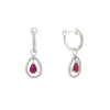 Aretes con Rubí y Diamantes